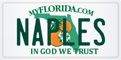 FL license plate NAPLES