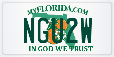 FL license plate NGU2W