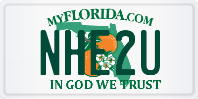 FL license plate NHE2U