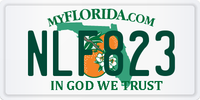 FL license plate NLF823