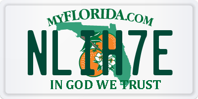 FL license plate NLIH7E