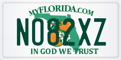 FL license plate NO82XZ