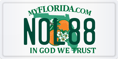 FL license plate NOL88