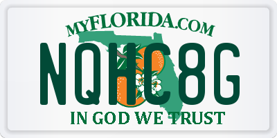 FL license plate NQHC8G