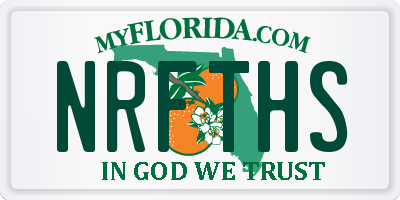 FL license plate NRFTHS