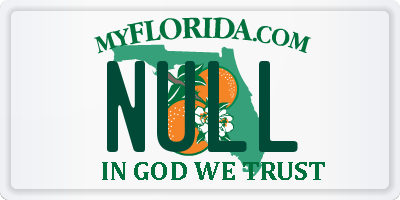 FL license plate NULL