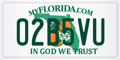 FL license plate O2B5VU