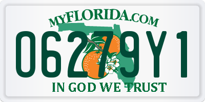 FL license plate O6279Y1