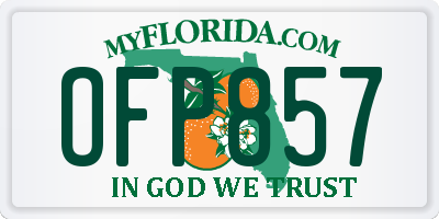 FL license plate OFP857