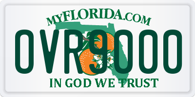 FL license plate OVR9000