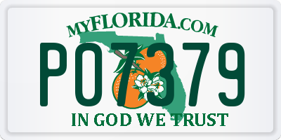 FL license plate P07379