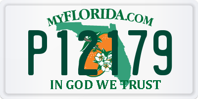 FL license plate P12179