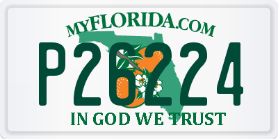 FL license plate P26224