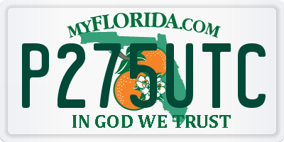 FL license plate P275UTC