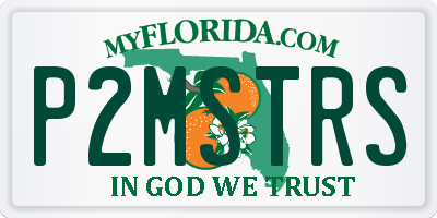 FL license plate P2MSTRS