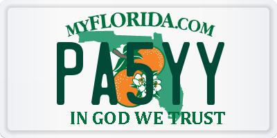 FL license plate PA5YY