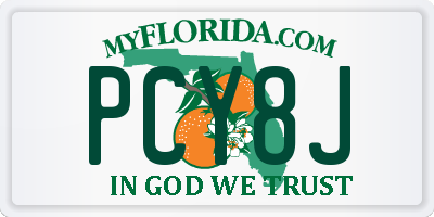 FL license plate PCY8J