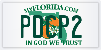 FL license plate PDCP2