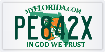 FL license plate PE842X