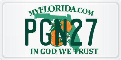 FL license plate PGN27