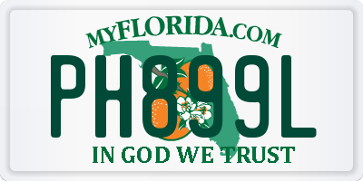 FL license plate PH899L