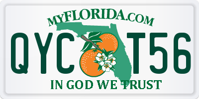 FL license plate QYCT56