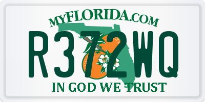 FL license plate R372WQ