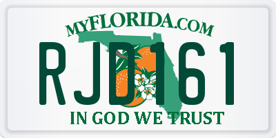 FL license plate RJD161