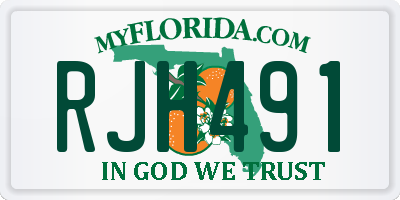 FL license plate RJH491