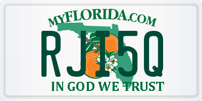 FL license plate RJI5Q