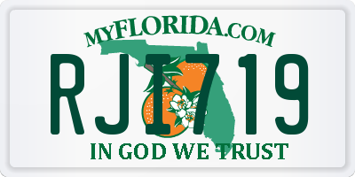 FL license plate RJI719