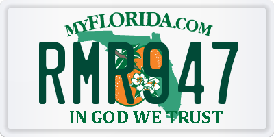 FL license plate RMR947