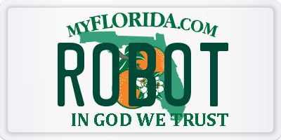 FL license plate ROBOT