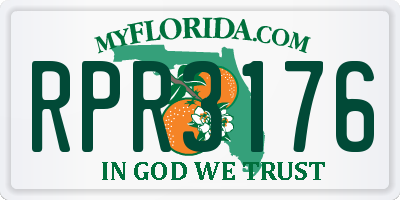 FL license plate RPR3176