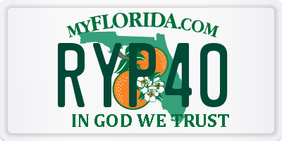 FL license plate RYP40