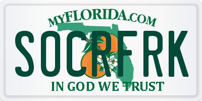 FL license plate S0CRFRK