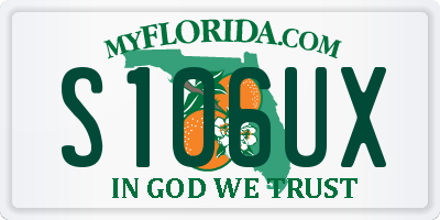 FL license plate S106UX