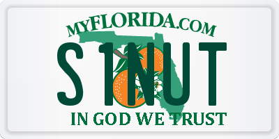 FL license plate S1NUT