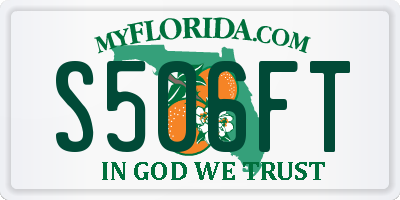 FL license plate S506FT