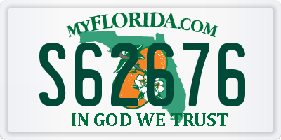 FL license plate S62676