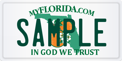 FL license plate SAMPLE