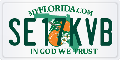 FL license plate SE17KVB