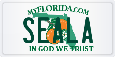 FL license plate SEALA