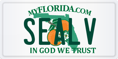 FL license plate SEALV