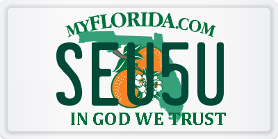 FL license plate SEU5U