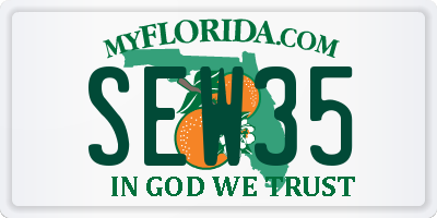 FL license plate SEW35