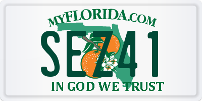 FL license plate SEZ41