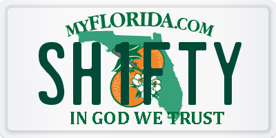 FL license plate SH1FTY