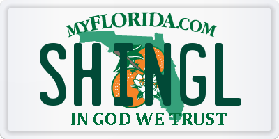 FL license plate SHINGL