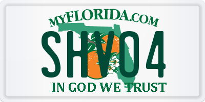 FL license plate SHVO4